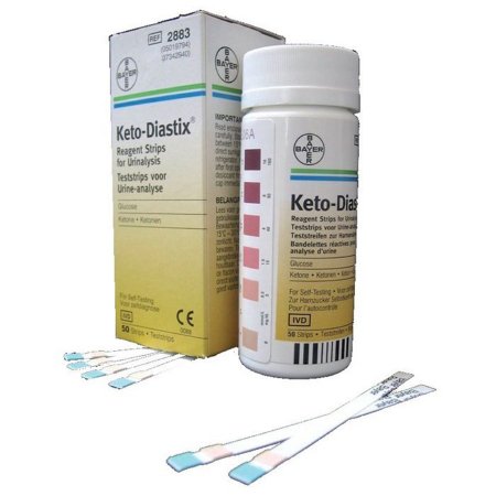 Ascensia Diabetes Care Reagent Test Strip Keto-Diastix® Ketone For Urinalysis 50 per Bottle - Each - 2883-EA