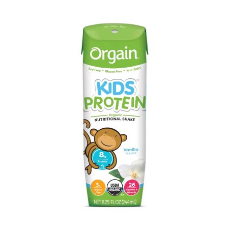 Orgain Inc Pediatric Oral Supplement Orgain® Kids Protein™ Organic Nutritional Shake 8.25 oz. Carton Liquid Organic - Each - 851770003100-EA