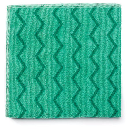 Rubbermaid® Commercial Reusable Cleaning Cloths, Microfiber, 16 x 16, Green, 12/Carton - CT/1 - RCP-Q620-CT