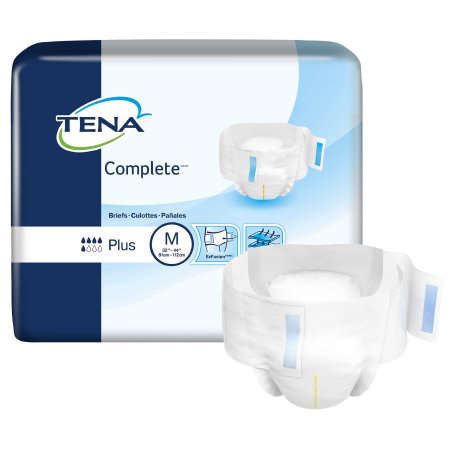 Essity HMS North America Inc Unisex Adult Incontinence Brief TENA® Complete™ Medium Disposable Moderate Absorbency - Case of 72 - 67320-CS