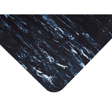 Market Lab Inc Anti-Fatigue Floor Mat Sof-Tyle™ Marble Mat Ultra 3 X 12 Foot Marbled Black - Each - 14234-BK-EA