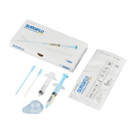 J & J Healthcare Systems Absorbable Gelatin Sponge SURGIFLO® Hemostatic Matrix 8 mL Sterile - Case of 6 - 2991-CS