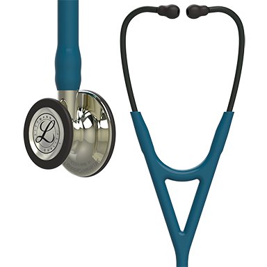 3M Cardiology Stethoscope 3M™ Littmann® Caribbean Blue 2-Tube 27 Inch Tube Double-Sided Chestpiece - Each - 6190-EA