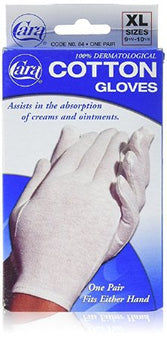 Cara Inc Infection Control Glove X-Large Cotton White Hemmed Cuff NonSterile - Pair - 03805600084-PR
