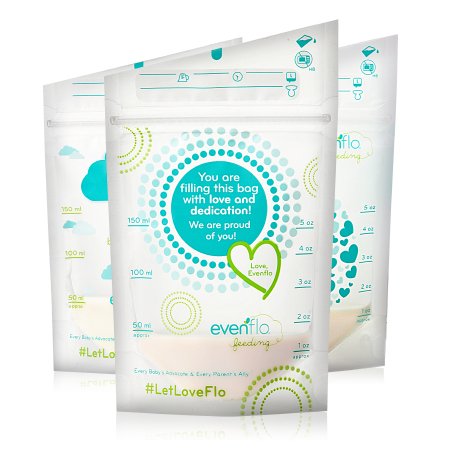 Evenflo Breast Milk Storage Bag Evenflo Advanced 5 oz. Food Grade Material - Case of 600 - 5242511-CS