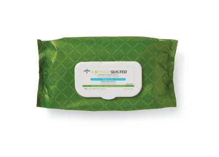 Medline Personal Wipe Soft Pack Water / 1,2-Propanediol / Aloe Unscented 48 Count - Case of 576 - MSC263625-CS
