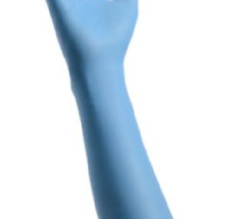 Cardinal Exam Glove Cardinal Health™ Decontamination Medium NonSterile Nitrile Extended Cuff Length Fully Textured Blue Chemo Tested - Case of 500 - 88NDM-CS
