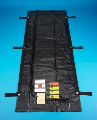 Busse Hospital Disposables Post Mortem Bag with Handles Disaster 34 W X 96 L Inch Bariatric PVC Zipper Closure, Envelope Style - Case of 5 - 920-CS