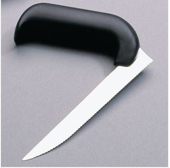 Patterson Medical Supply Knife Angled Silver / Black Stainless Steel - Each - 081500792-EA
