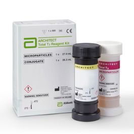 Abbott Immunoassay Reagent Architect™ Thyroid / Metabolic Assay Total Triiodothyronine (T3) For Architect i Systems 500 Tests R1: 27 mL, R2: 13.3 mL - KT/500 - 07K6437-KT