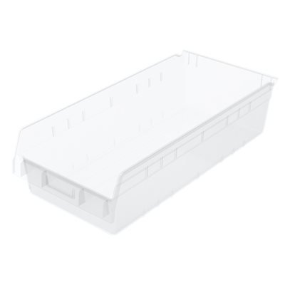 Akro-Mils Storage Bin ShelfMax® Clear Plastic 6 X 11-1/8 X 23-5/8 Inch - Pack of 6 - 30014SCLAR-PK