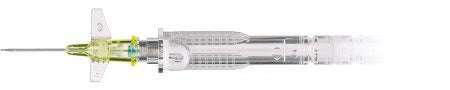 ICU Medical Peripheral IV Catheter SuperCath® 5 24 Gauge 0.75 Inch Sliding Safety Needle - Case of 1000 - SP20901-CS