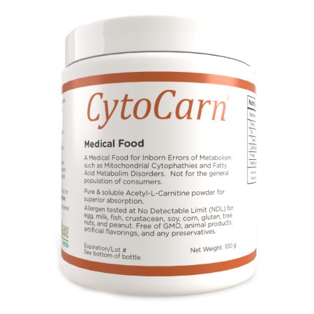 Solace Nutrition Oral Supplement Cyto® Carn Unflavored Powder 100 Gram Jar - Each - 1208-EA