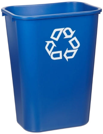 RJ Schinner Co Recycling Container Rubbermaid® 41 Quart Rectangular Blue Plastic Open Top - Case of 12 - 295773-CS