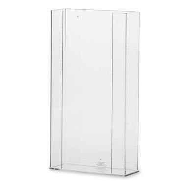 Market Lab Inc Glove Box Holder Wall Mounted 4-Box Capacity Clear 11-1/4 W X 3-3/4 D X 21 H Inch Acrylic - Each - 8106-EA