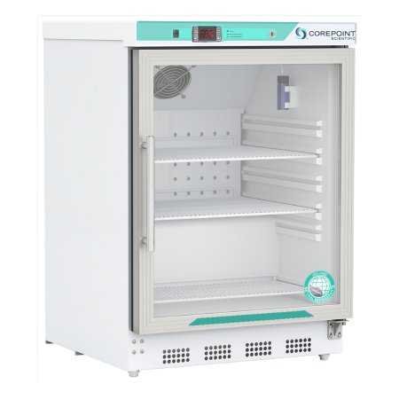 Horizon Scientific Inc Undercounter Refrigerator Corepoint™ Scientific Laboratory Use 4.6 cu.ft. 1 Swing Glass Door Cycle Defrost - Each - PR051WWG/0-EA