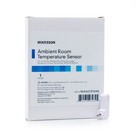 McKesson Ambient Room Temperature Sensor McKesson Temperature Range: 32-122ÂºF (0-50ÂºC) For use with the McKesson Dual Probe Data Logger Refrigerator/ Freezer Thermometer, MFR # MCK80022P - Each - MCKACCRTAMB-EA