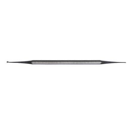 McKesson Excavator Curette McKesson Argent™ 5-1/2 Inch Length Double-ended Solid Octagon Handle 1.5 mm Tip / 2.5 mm Tip Straight Fenestrated Round Cup Tip - Each - 43-1-5813-EA