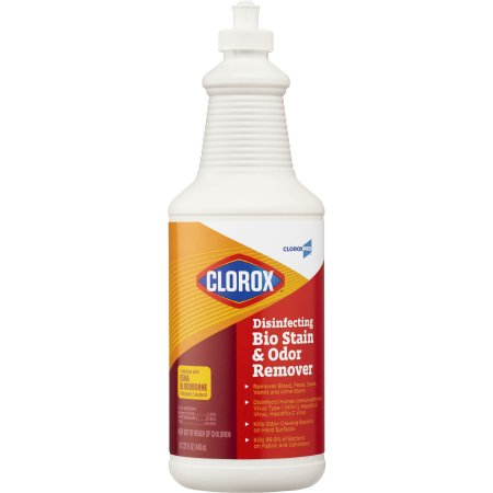 The Clorox Company CloroxPro™ Bio Stain & Odor Remover Surface Disinfectant Cleaner Peroxide Based Manual Squeeze Liquid 32 oz. Bottle Scented NonSterile - Case of 6 - 31911-CS