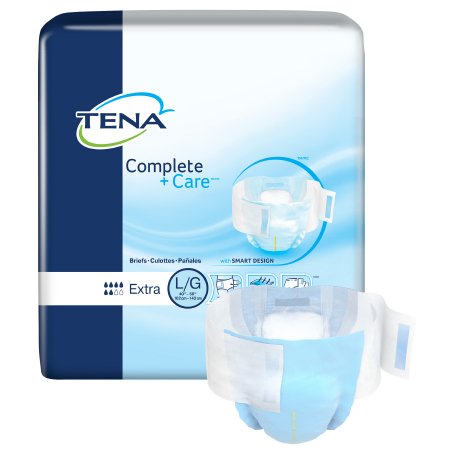Essity HMS North America Inc Unisex Adult Incontinence Brief TENA® Complete + Care™ Extra Large Disposable Moderate Absorbency - Bag of 24 - 69970-BG