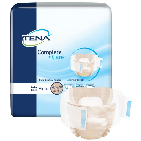 Essity HMS North America Inc Unisex Adult Incontinence Brief TENA® Complete + Care™ Extra X-Large Disposable Moderate Absorbency - Bag of 24 - 69980-BG