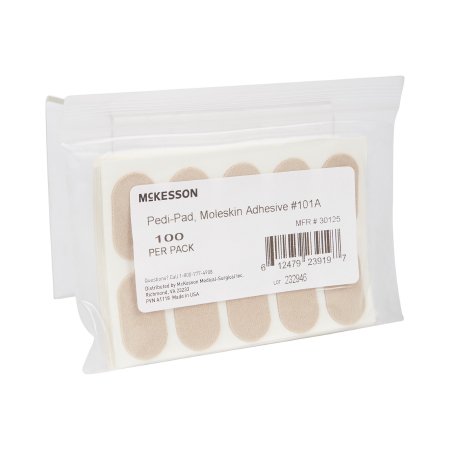 McKesson Protective Pad McKesson Pedi-Pad Size 101-A Adhesive Foot - Pack of 100 - 30125-PK