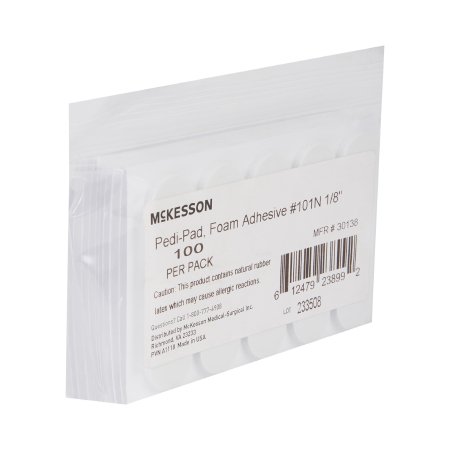 McKesson Protective Pad McKesson Pedi-Pad Size 101-Narrow Adhesive Foot - Case of 1000 - 30138-CS