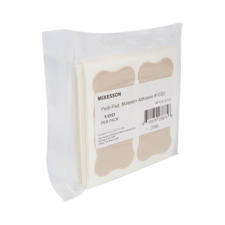 McKesson Protective Pad McKesson Pedi-Pad Size 103-D Adhesive Foot - Pack of 100 - 30144-PK
