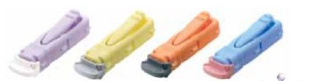 Cardinal Safety Lancet Comfort Zone Technology® 18 Gauge Retractable Push Button Activation Finger - Case of 4000 - SLDF200-CS