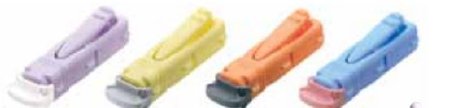 Cardinal Safety Lancet Comfort Zone Technology® 21 Gauge Retractable Push Button Activation Finger - Box of 200 - SLHF200-BX