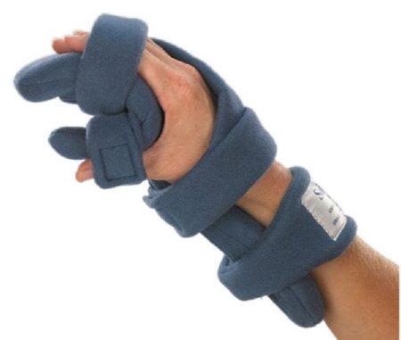 Alimed Resting Hand Splint SoftPro™ Functional Fabric Right Hand Blue Small - Each - 2970002687-EA