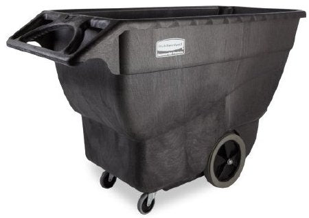 RJ Schinner Co Tilt Truck Rubbermaid® 2 Wheels / 2 Casters 600 lbs. With Handle Plastic - Each - FG101100BLK-EA