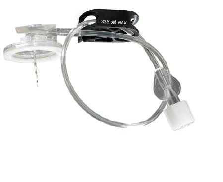 B. Braun Huber Needle Infusion Set Surecan™ Safety II 20 Gauge 0.6 Inch 7-1/2 Inch Tubing Without Port - Box of 20 - 4447005-02-BX