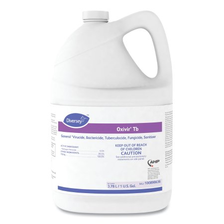 Lagasse Diversey™ Oxivir® Tb Surface Disinfectant Cleaner Peroxide Based Manual Pour Liquid 1 gal. Jug Unscented NonSterile - CT/4 - DVO100898636-CT