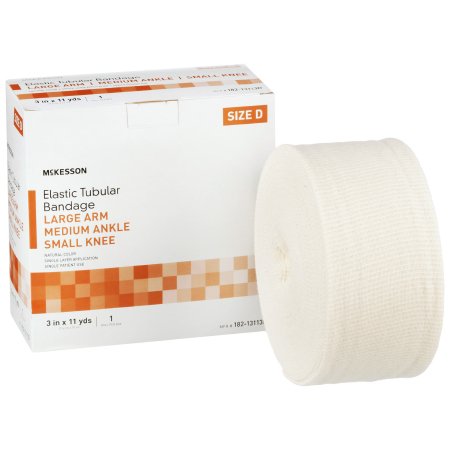 McKesson Elastic Tubular Support Bandage McKesson Spandagrip™ 3 Inch X 11 Yard Large Arm / Medium Ankle / Small Knee Pull On Natural NonSterile Size D Standard Compression - Case of 18 - 182-13113D-CS