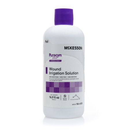 McKesson Wound Cleanser McKesson Puracyn® Plus Professional 16.9 oz. Instill / Spikeable Application Bottle NonSterile Antimicrobial - Each - 186-6525-EA