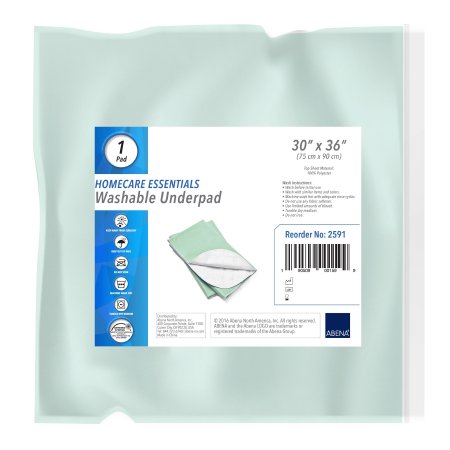 Abena North America Reusable Underpad Abena® 30 X 36 Inch Super Absorbent Core Moderate Absorbency - Each - 2591-EA