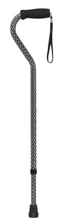 Drive Medical Offset Cane Combo Pack drive™ Aluminum 30 to 39 Inch Height Black Wave / Blue Wave / Bronze Wave Print - Case of 6 - 10309BKW-6-CS