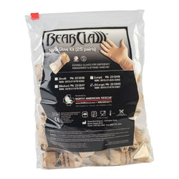 North American Rescue Exam Glove Bear Claw™ X-Large NonSterile Nitrile Extended Cuff Length Fully Textured Tan Not Rated - Pack of 25 - ZZ-0249-PK