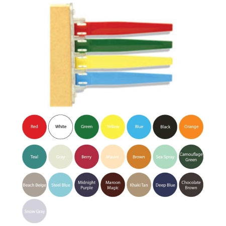 Unimed - Midwest Exam Room Signal Flag Door / Wall Mount 4 Flag - Each - CFID169004-EA