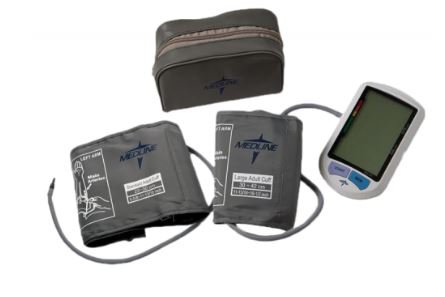 Medline Home Automatic Digital Blood Pressure Monitor Elite Multiple Sizes Nylon 23 - 40 cm Palm Aneroid - Each - MDS3001PLUS-EA