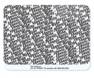 Precision Dynamics Pre-Printed Label Identi-Hide™ Advisory Label White Paper Identi-Hide™ Black Confidential 3 X 4 Inch - Roll of 1 - PPMS28-RL