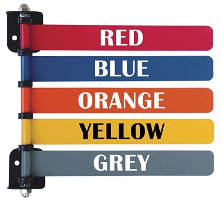 Omnimed Exam Room Signal Flag Door / Wall Mount 5 Flag 8 Inch - Each - 291715-EA