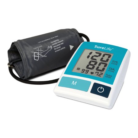 MHC Medical Home Automatic Digital Blood Pressure Monitor SurelLife® Large Cuff Nylon Cuff 23 - 40 cm Desk Model - Each - 860213-EA