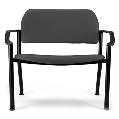 Midmark Side Chair Ritter 282 Obsidian With Armrests Vinyl - Each - 282-001-857-EA