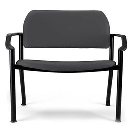 Midmark Side Chair Ritter 282 Obsidian With Armrests Vinyl - Each - 282-001-857-EA