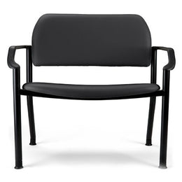Midmark Side Chair Ritter 282 Obsidian With Armrests Vinyl - Each - 282-001-867-EA