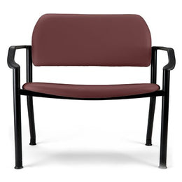 Midmark Side Chair Ritter 282 Cranberry With Armrests Vinyl - Each - 282-001-869-EA