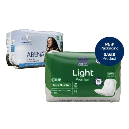 Abena North America Bladder Control Pad Abena™ Light Extra Plus 13 Inch Length Moderate Absorbency Fluff / Polymer Core One Size Fits Most - Case of 200 - 1000017159-CS