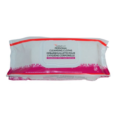 Cardinal Personal Wipe Cardinal Health™ Soft Pack Aloe Unscented 64 Count - Pack of 64 - 2AWU-64-PK